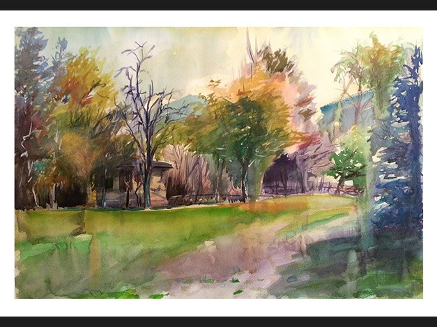 The turn to the old house